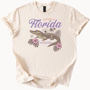 Gildan Cream Florida Graphic Tee